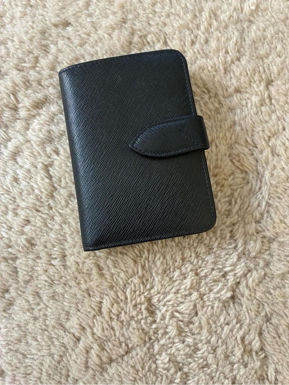 Vintage Coach black Saffiano wallet